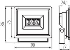 Kanlux GRUN NV LED-10-B Reflektor LED