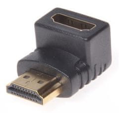 PremiumCord Adapter HDMI M/F zahnutý do pravého uhla