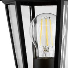 LUMILED Záhradná lampa E27 čierna lampáš BELLIS 100cm