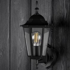 LUMILED Záhradná lampa E27 fasádne nástenné svietidlo BELLIS