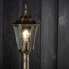 LUMILED Záhradné svietidlo E27 patina lampáš BELLIS 100cm 