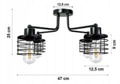 Berge Závesná lampa DRON 4xE27 - PRUŽINA