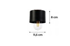 Berge Závesná lampa LOFT - 4x E27 - CUBE BLACK