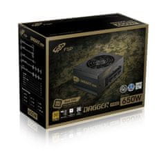 FORTRON FSP/ SFX+ATX DAGGER PRE 650W, 80PLUS GOLD, modular