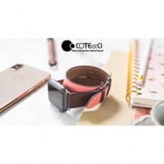 Coteetci Kožený remienok pre Apple Watch 42 / 44mm (dlhý) WH5261-44-BRR