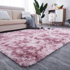 MUVU Huňatý koberec Mäkký koberec PLYŠ RUŽOVÝ PLYŠ 100x150 cm
