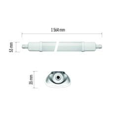 EMOS EMOS LED prachotesné svietidlo DUSTY 45W NW, IP65 ZT3220