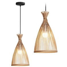 Tutumi Závesná lampa La Belle Boho II čierna/hnedá