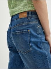 Orsay Tmavě modré dámské zkrácené straight fit džíny 36