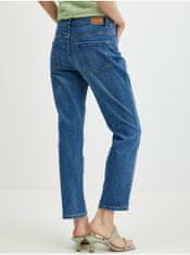 Orsay Tmavě modré dámské zkrácené straight fit džíny 36