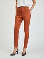 Orsay Hnědé dámské skinny fit kalhoty Paul 36