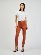 Orsay Hnědé dámské skinny fit kalhoty Paul 36