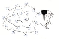 INNA Solárne záhradné svietidlo LED svetelná reťaz 5,8m GIRLANDA 20x LED vážka 6500K Studená biela