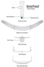 Ubiquiti Parabola LiteBeam LBE-5AC-LR AirMax Long-Range, 2x2 MIMO 5 GHz, 26 dBi