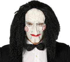 Guirca Karnevalová maska Jigsaw s vlasmi latex