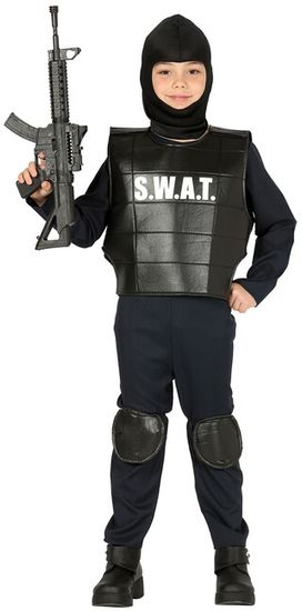 Guirca Kostým Policajt SWAT 7-9 rokov