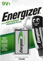 Energizer Power Plus 9V 175mAh HR22 1ks nabíjacia batéria ENRPP3P1