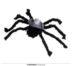 Guirca Dekoračný pavúk s lebkou 60cm