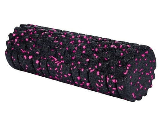 XQMAX Masážny valec penový Foam Roller s výstupkami 33 x 14 cm ružová