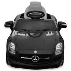 Vidaxl Detské elektrické pojazdné auto, čierne, Mercedes Benz SLS AMG 6 V