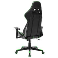 Petromila vidaXL Herná stolička čierno-zelená umelá koža