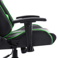 Petromila vidaXL Herná stolička čierno-zelená umelá koža