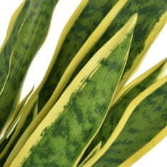 Vidaxl Umelá rastlina, sansevieria s kvetináčom 65 cm, zelená