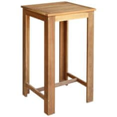 Vidaxl Súprava barového stola a stoličiek 3 ks, akáciový drevený masív