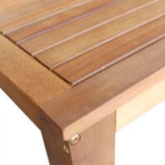 Vidaxl Súprava barového stola a stoličiek 3 ks, akáciový drevený masív