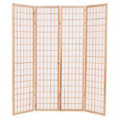 Vidaxl Skladací paraván so 4 panelmi,japonský štýl 160x170cm, prírodný