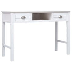 Petromila vidaXL Písací stôl biely 110x45x76 cm drevený