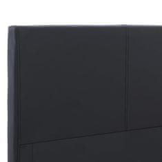 Vidaxl Posteľný rám, čierny, umelá koža 180x200 cm