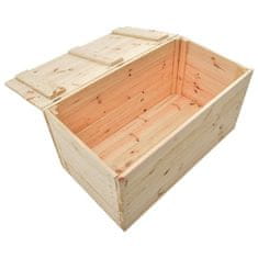 Vidaxl Úložný box 100x54x50,7 cm borovicový masív