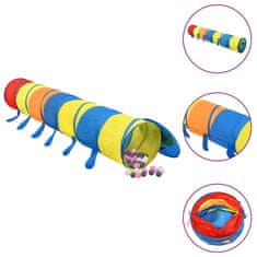 Petromila vidaXL Detský stan na hranie s 250 loptičkami farebný 245 cm polyester