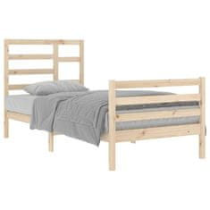 Vidaxl Rám postele, masívne drevo, 90x200 cm