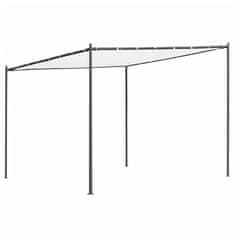 shumee Altánok s plochou strechou 3x3x2,4 m, biely 180 g/㎡