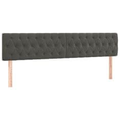 Petromila vidaXL Boxspring posteľ s matracom, tmavosivá 120x190 cm, zamat