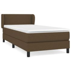 Petromila vidaXL Boxspring posteľ s matracom tmavohnedá 90x190 cm látka