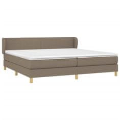 Petromila vidaXL Boxspring posteľ s matracom sivohnedý 200x200 cm látka