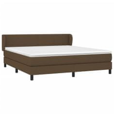 Petromila vidaXL Boxspring posteľ s matracom tmavohnedá 160x200 cm látka