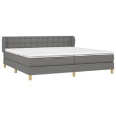 Petromila vidaXL Boxspring posteľ s matracom tmavosivá 200x200 cm látka