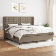 Petromila vidaXL Boxspring posteľ s matracom sivohnedý 200x200 cm látka