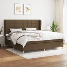 Petromila vidaXL Boxspring posteľ s matracom tmavohnedá 200x200 cm látka