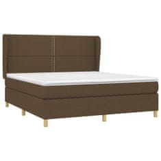 Petromila vidaXL Boxspring posteľ s matracom tmavohnedá 160x200 cm látka