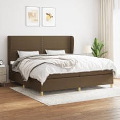 Petromila vidaXL Boxspring posteľ s matracom tmavohnedá 200x200 cm látka