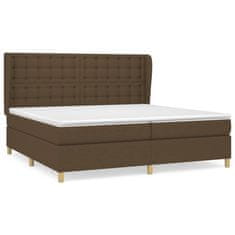 Petromila vidaXL Boxspring posteľ s matracom tmavohnedá 200x200 cm látka