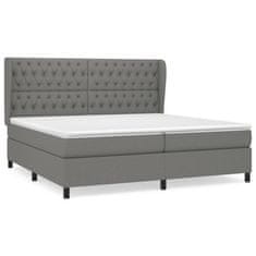 Petromila vidaXL Boxspring posteľ s matracom tmavosivá 200x200 cm látka