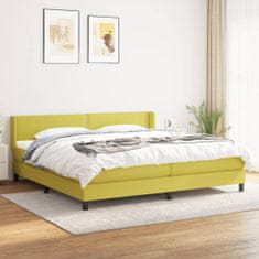 Petromila vidaXL Boxspring posteľ s matracom zelená 200x200 cm látka