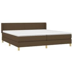 Petromila vidaXL Boxspring posteľ s matracom tmavohnedá 200x200 cm látka