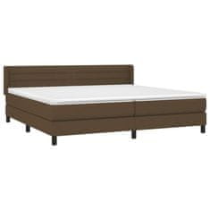 Petromila vidaXL Boxspring posteľ s matracom tmavohnedá 200x200 cm látka